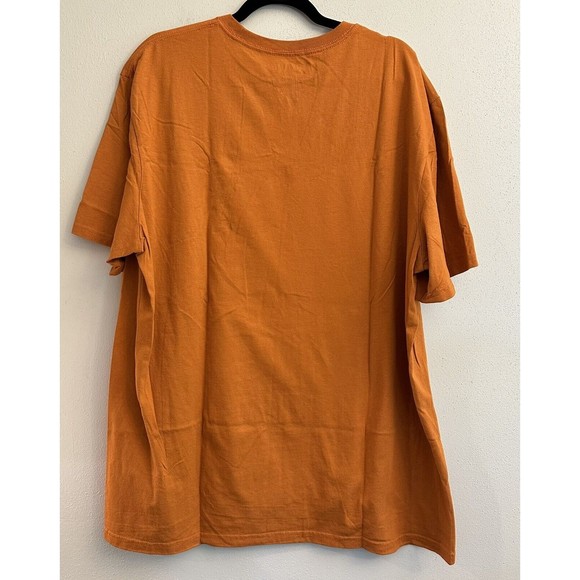 Longhorn Apparel Mens T Shirt Short Sleeve Crew Neck 100% Cotton Orange Size 2XL - Picture 4 of 5